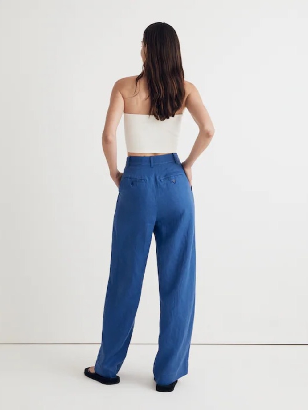 Madewell Linen Harlow Pant - Picture 3 of 4